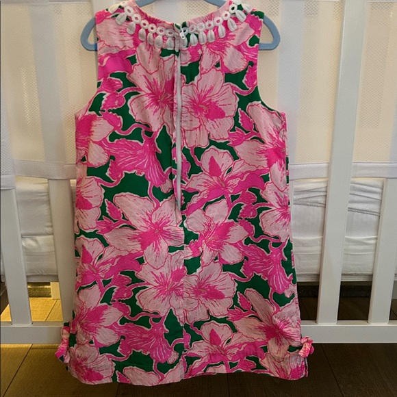 Lilly Pulitzer Pink and Green Floral Shift Dress - Picture 4 of 5
